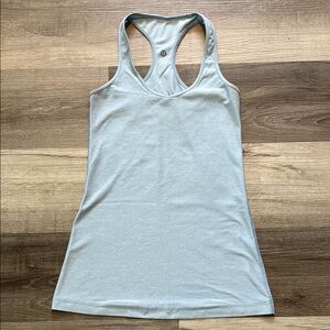 Lululemon Athletica Light Blue Fitted Tank Top